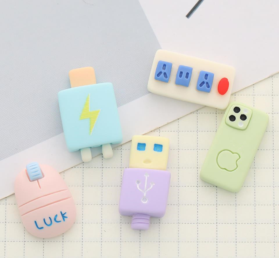 Cute Flatback Resin Articles For Daily use Cabochon Simulation Tableware Phone Decoration DIY Scrapbooking Craft Accessories